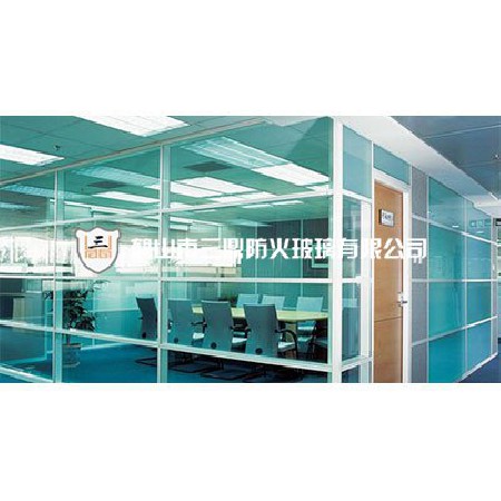 Fireproof glass partition wall